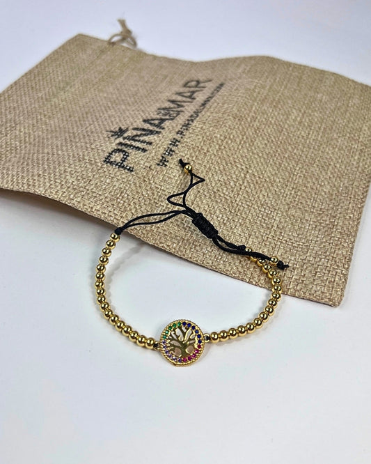 Pulsera Árbol Dorado  /  E-9034